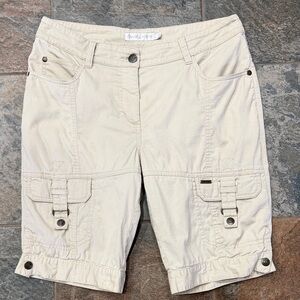 Daily Sports Beige Cargo Bermuda Shorts